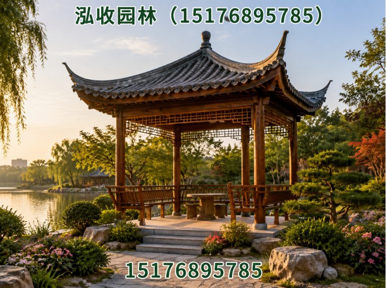 博尔塔拉防腐木凉亭展示图